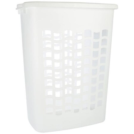 Rubbermaid Rubbermaid Home Products 325-FG2656TPWHT 2.2 Bushel Laundry Hamper; White 325-FG2656TPWHT